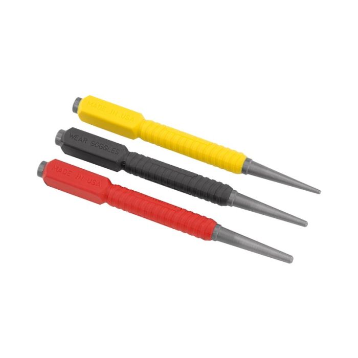 Stanley - Punctatoare DynaGrip, 0.8, 1.6, 2,4 mm, 3 piese [0-58-930]