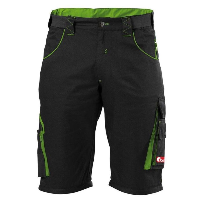 fortis - Pantaloni scurti barbati, negru/verde, marime 46 [4317784704069]