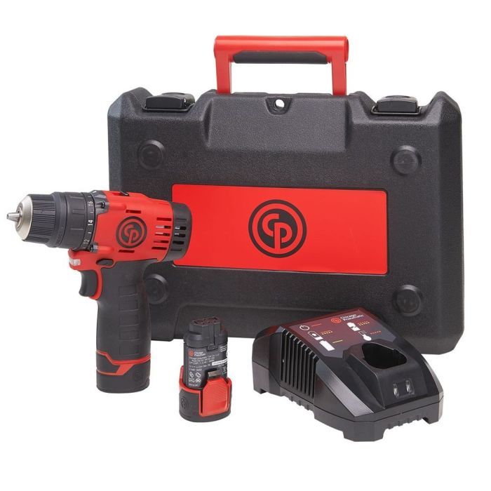 Chicago Pneumatic - Masina de gaurit si insurubat 34Nm, 3/8", CP8528, cu 2 acumulatori Li-Ion 12V, 1.5Ah, incarcator, valiza [8941085280]