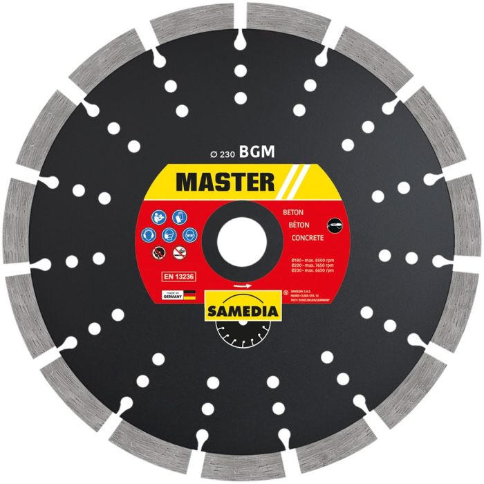 Samedia - Disc diamantat BGM 350x25.4mm pentru beton, beton armat, granit [310541]