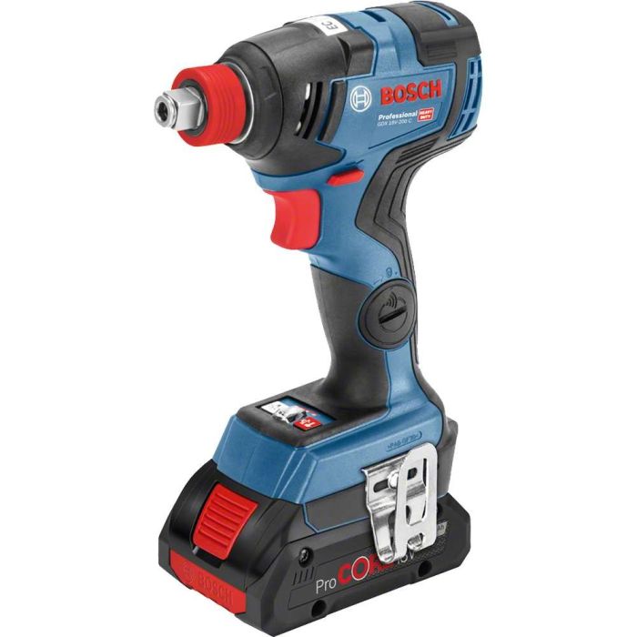 BOSCH - Masina de insurubat cu impact 200Nm, GDX 18V-200 C, Hex 1/4" si patrat 1/2", cu 2 acumulatori 18V, 4.0Ah, incarcator, valiza [06019G4206]