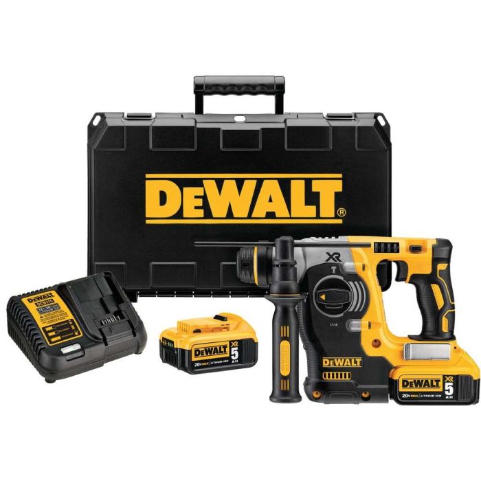 DeWALT - Ciocan rotopercutor cu acumulator Li-Ion XR 18V 2x5.0Ah [DCH273P2-QW]