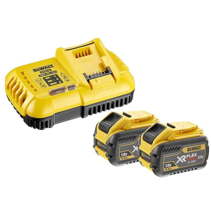 DeWALT - Set 2x acumulator Li-Ion XR Flexvolt 18/54V, 9.0Ah + incarcator [DCB118X2-QW]