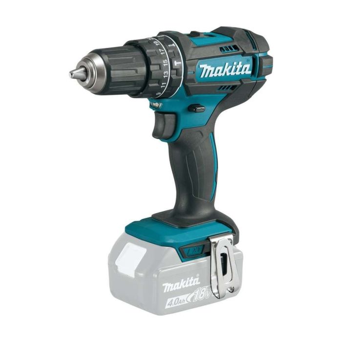 Makita - Masina de gaurit si insurubat cu percutie 62Nm, 18V, fara acumulator si incarcator [DHP482Z]