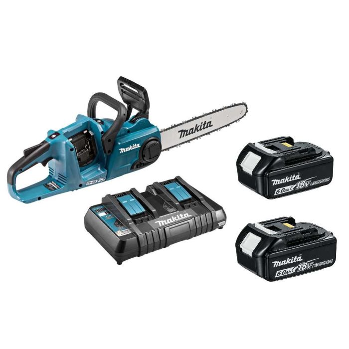 Makita - Fierastrau cu acumulator 18V 2x6.0Ah, 35cm, 3/8", 1.3mm, 5.2kg, DC18RD, Makpac3 (DUC353Z+198077-8) [DUC353Z26DJ]