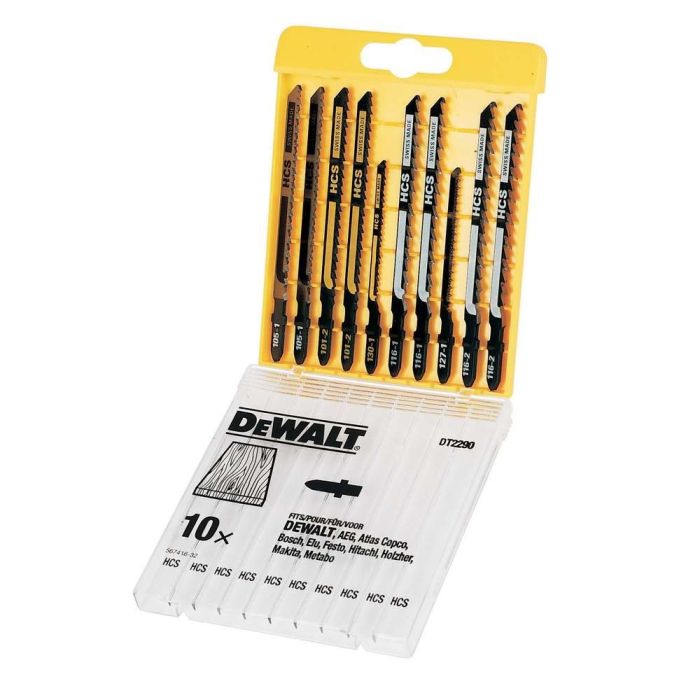 DeWALT - DT2290 Set 10 panze fierastrau pendular pentru taiat lemn [DT2290-QZ]