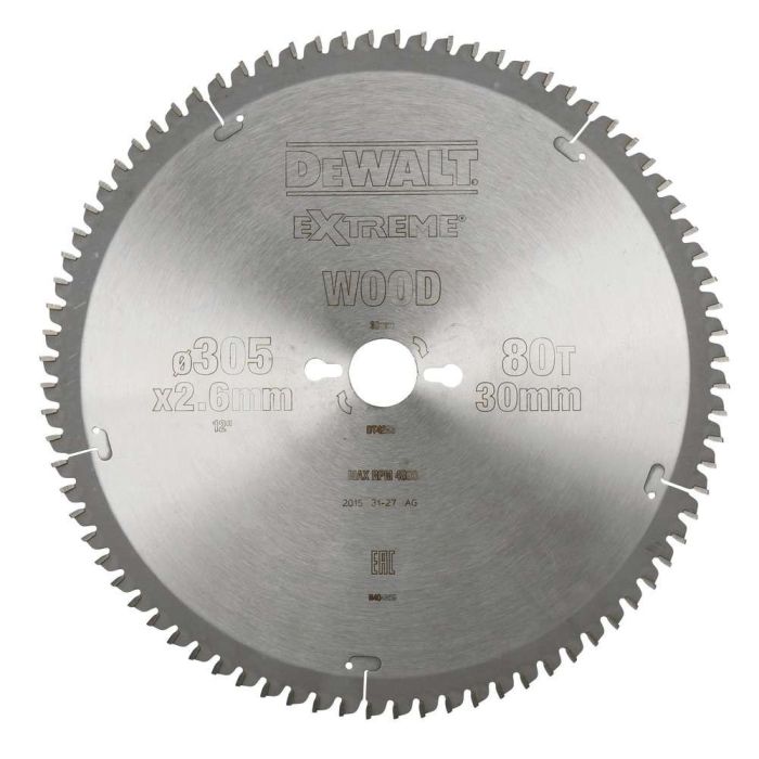 DeWALT - Panza fierastrau circular EXTREME 305x30mm, 80 dinti [DT4283-QZ]