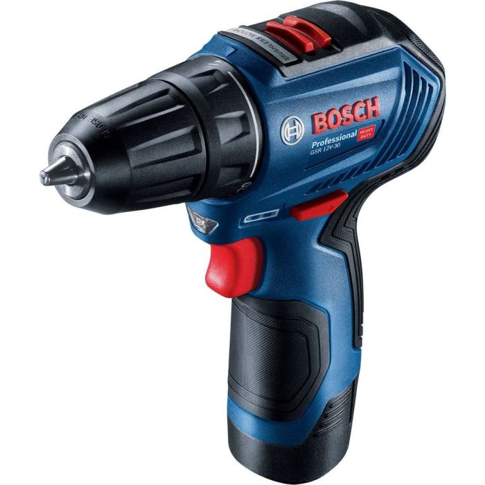 BOSCH - Masina de gaurit si insurubat 30Nm, GSR 12V-30, cu 2 acumulatori Li-Ion 12V, 2.0Ah, valiza [06019G9000]