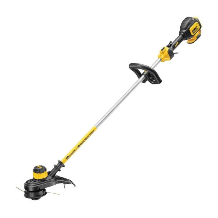 DeWALT - Trimmer pentru tuns iarba de 18V, 5Ah, fara incarcator si acumulator [DCM561PB-QW]