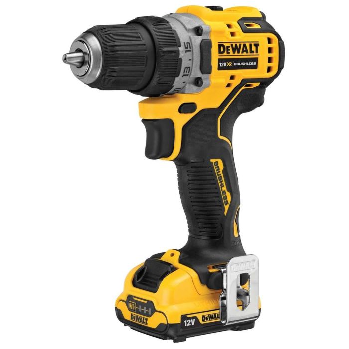 DeWALT - Masina de gaurit si insurubat 57Nm, cu 2 acumulatori Li-Ion 12V, 2.0Ah, incarcator, valiza [DCD701D2-QW]