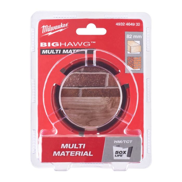 Milwaukee - Carota multimaterial Big Hawg 82 mm [4932464932]