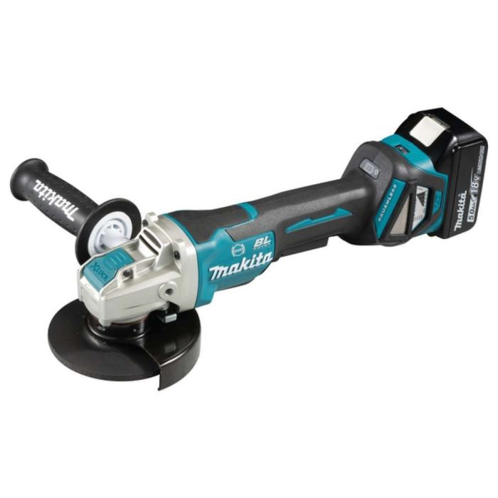 Makita - Polizor unghiular cu prindere X-lock 125mm cu acumulator  Li-Ion LXT 18V 2x5.0Ah [DGA519RTJ]