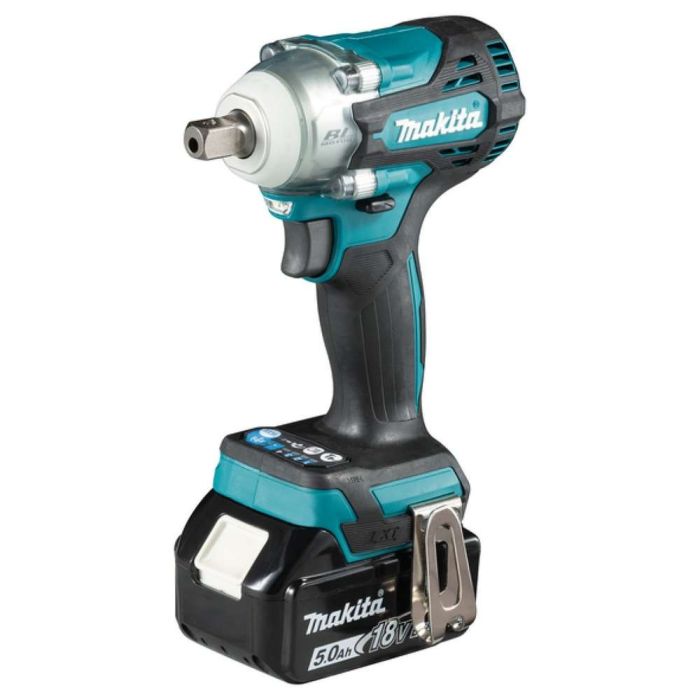 Makita - Masina de insurubat cu impact 330Nm, patrat 1/2", cu 2 acumulatori 18V, 5.0Ah, incarcator, valiza [DTW301RTJ]