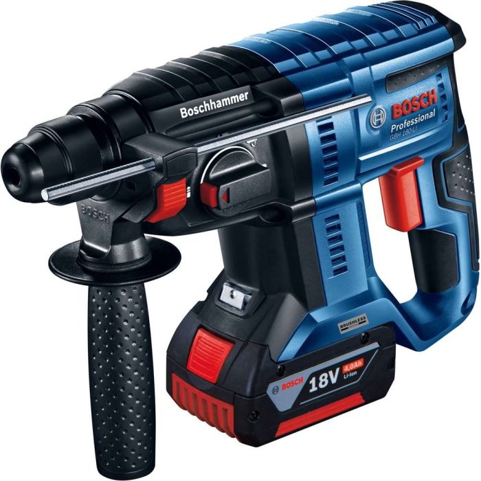 BOSCH - GBH 180-LI Ciocan rotopercutor SDS-Plus cu acumulator Li-Ion 18V 2x4.0Ah brushless valiza [0611911121]