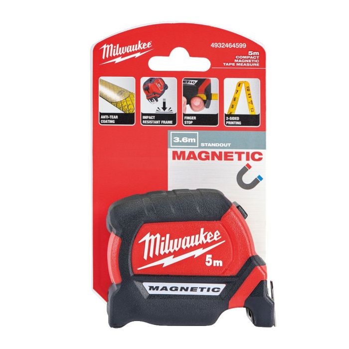 Milwaukee - Ruleta cu magnet Premium 5 m/27 [4932464599]