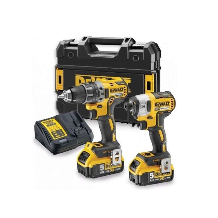 DeWALT - DCK268P2T Set DCD791 si DCF887 cu 2 acumulatori 5Ah, incarcator multivoltaj in TSTAK II [DCK268P2T-QW]