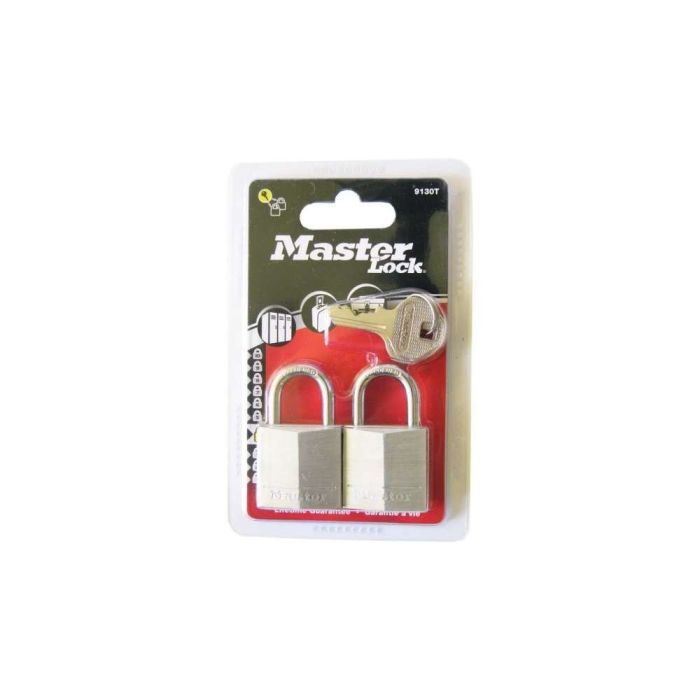 MasterLock - Lacat 9130 EURD clasic, corp aluminiu solid 30mm, set 2 buc [930185]