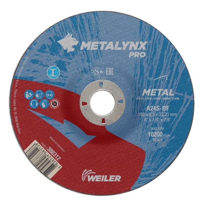 SW - Disc abraziv polizare Professional 150x6.0mm metal [G1506022M]