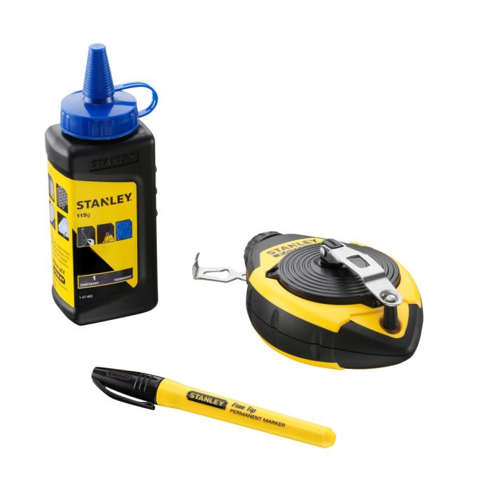 STANLEY - Set sfoara de trasat Fatmax 30m, creta albastra si marker negru [0-47-681]