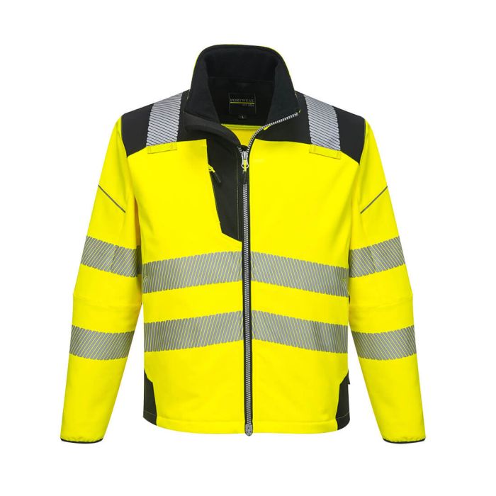 PORTWEST - Jacheta Softshell Vision HI-VIS PW3, galben/negru, mas. M [T402YBR-M]