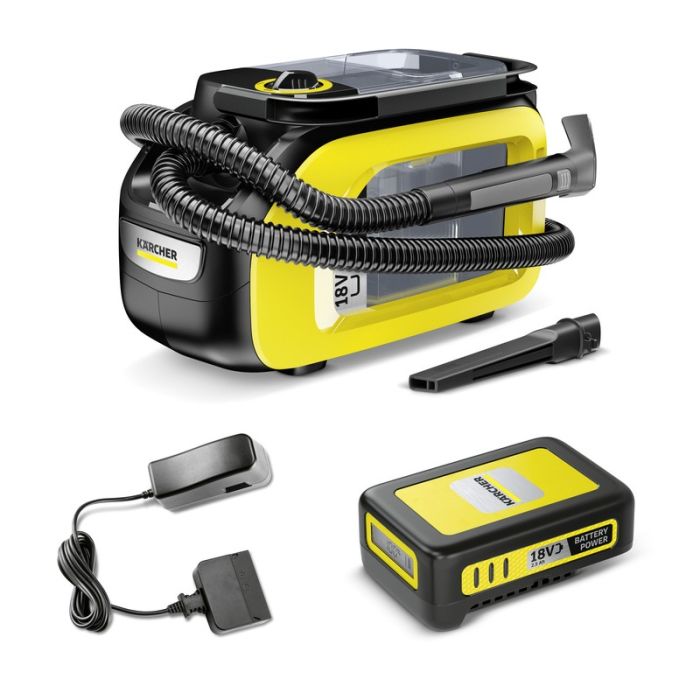 KARCHER - Aspirator de curatat cu injectie-extractie SE 3-18 Compact, cu acumulator 18V, 2.5 Ah, incarcator [1.081-502.0]