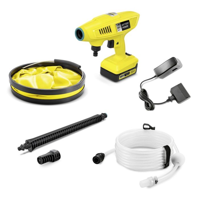 KARCHER - Aparat de spalat cu presiune medie KHB 4-18 Plus, cu acumulator 18V, 2.5Ah, incarcator [1.328-230.0]