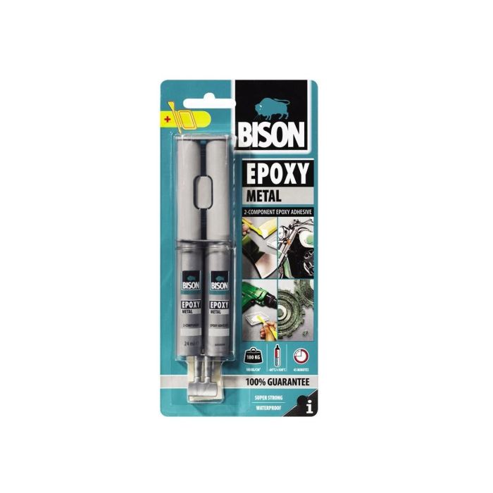 BISON - Epoxy Metal adeziv bicomponent cu aspect metalic 2x12ml bl. [400004]