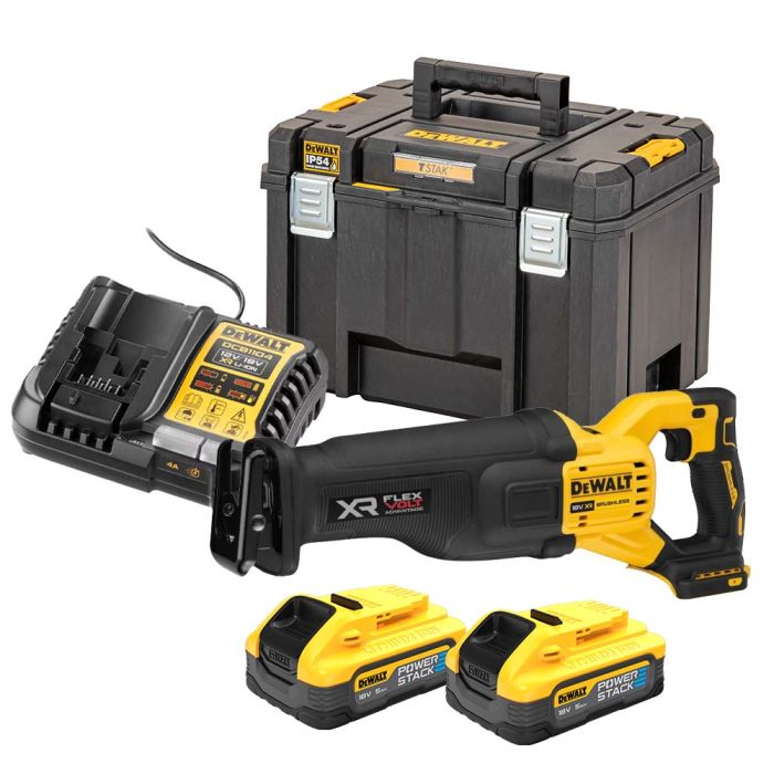 DeWALT - Fierastrau sabie 18V XR, 2x5.0Ah PowerStack [DCS386H2T-QW]