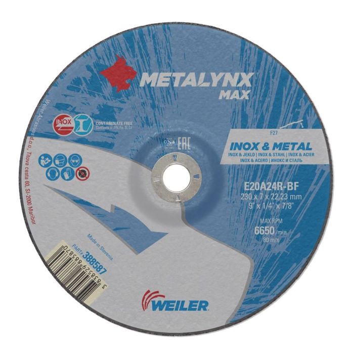 SW - Disc abraziv polizare ceramic pentru inox si metal 230x4x22.23 [MDCER2304]