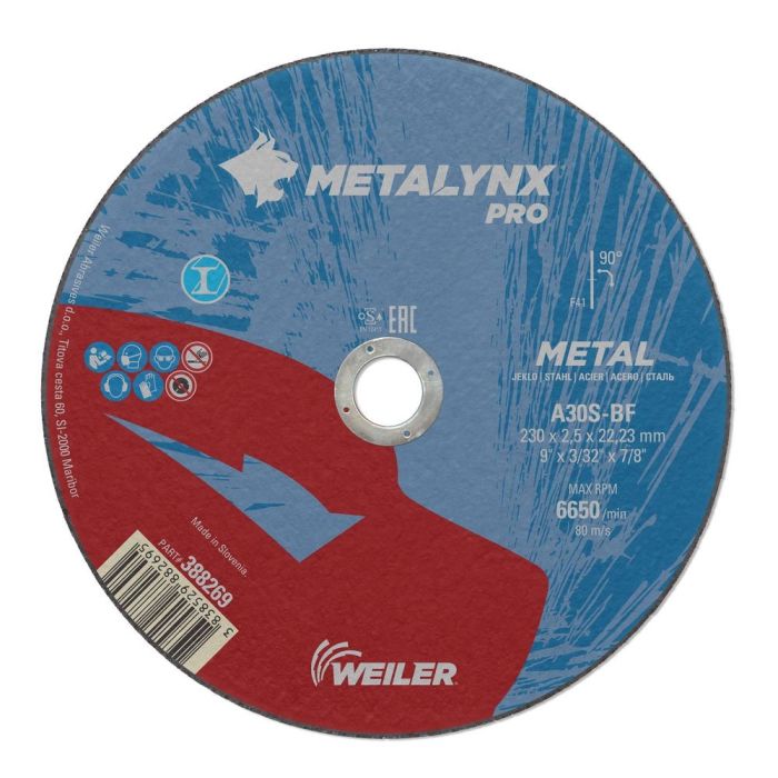 SW - Disc abraziv debitare Professional 230x2.5mm metal [P2302522M]