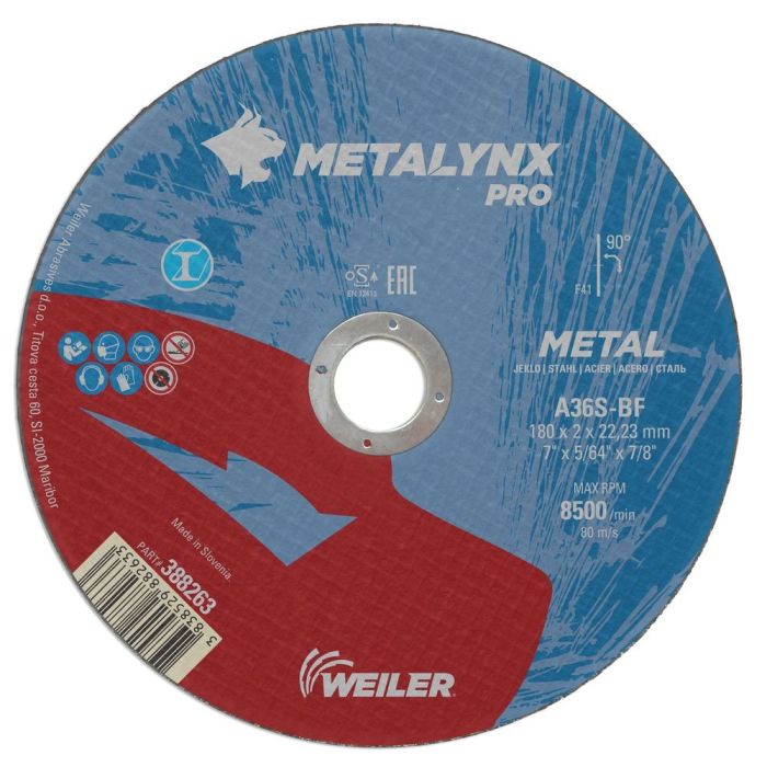 SW - Disc abraziv debitare Professional 180x2.0mm metal [P1802022M]