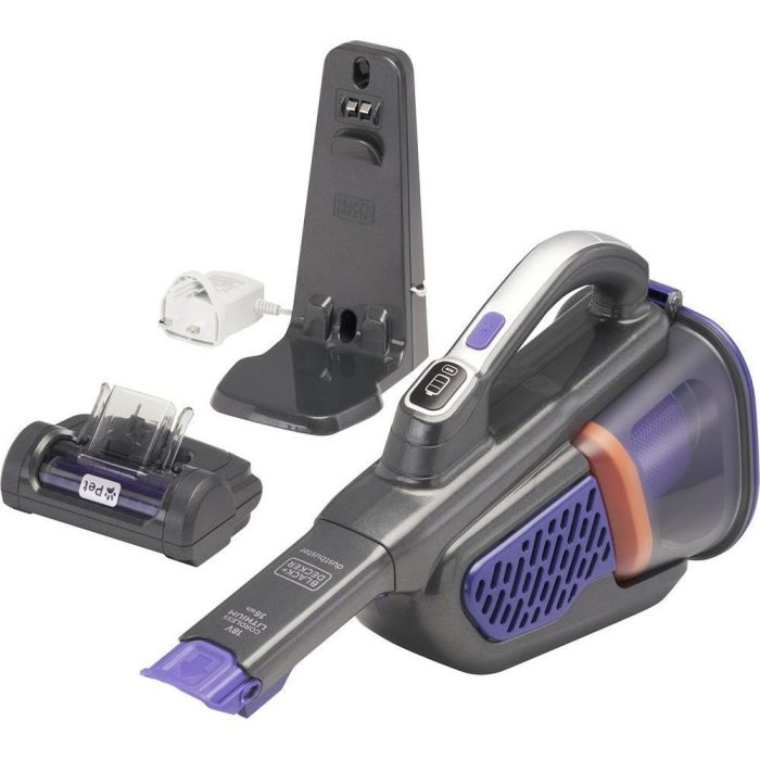 Black+Decker - Aspirator 18V 2.5AH Hand Vac with Charging Base + Smart Tech [BHHV520BFP-QW]