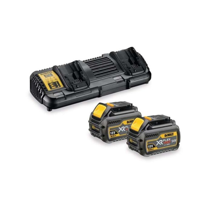 DeWALT - Set 2x acumulator Li-Ion XR Flexvolt 18/54V, 6.0Ah + incarcator [DCB132T2-QW]