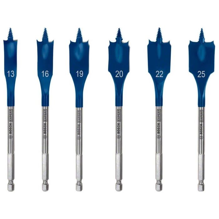 BOSCH - Set 6 bucati burghiu plat Self Cut Speed set 13, 16, 19, 20, 22, 25mm Expert [2608900333]