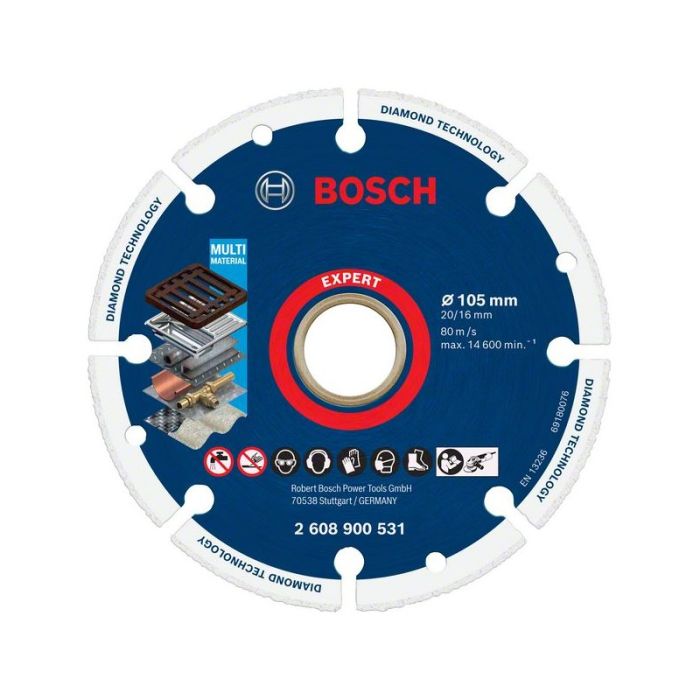 BOSCH - Disc diamantat pentru metal 105x20/16mm Expert [2608900531]