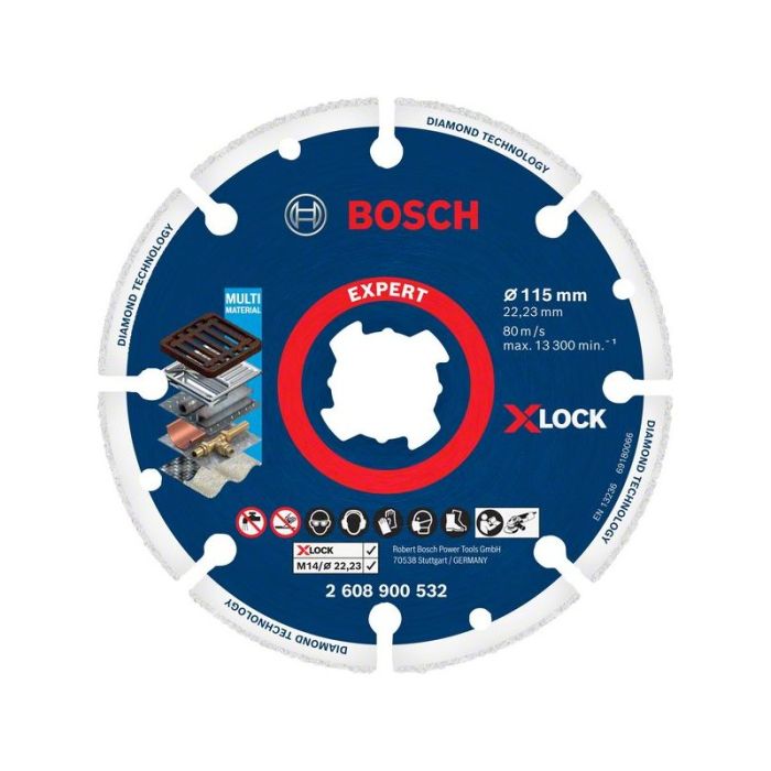 BOSCH - Disc diamantat pentru metal 115x22.23 X-lock Expert [2608900532]