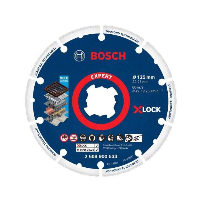 BOSCH - Disc diamantat X-Lock pentru metal 125x22.23mm [2608900533]