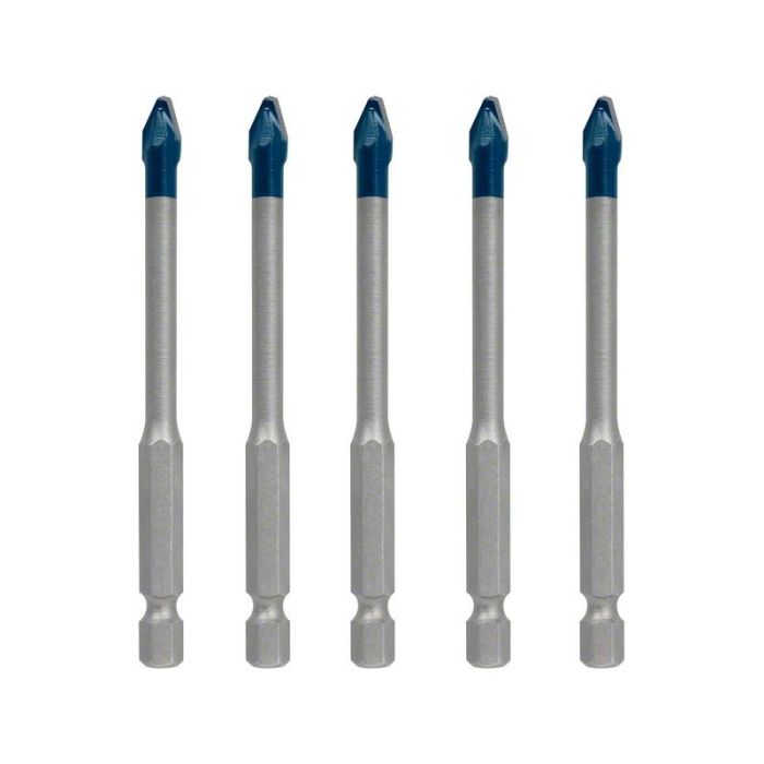 BOSCH - Set 5 burghie HEX-9 pentru ceramica, 6mm Expert [2608900599]