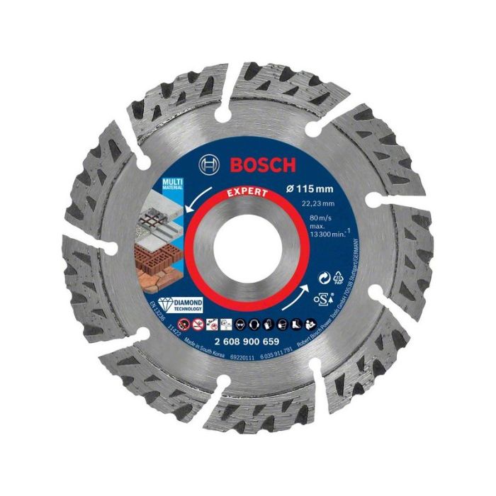 BOSCH - Disc diamantat Multi Material 115x22.23x2.2x12mm Expert [2608900659]