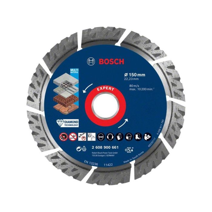 BOSCH - Disc diamantat Multi Material 150x22.23x2.4x12mm Expert [2608900661]