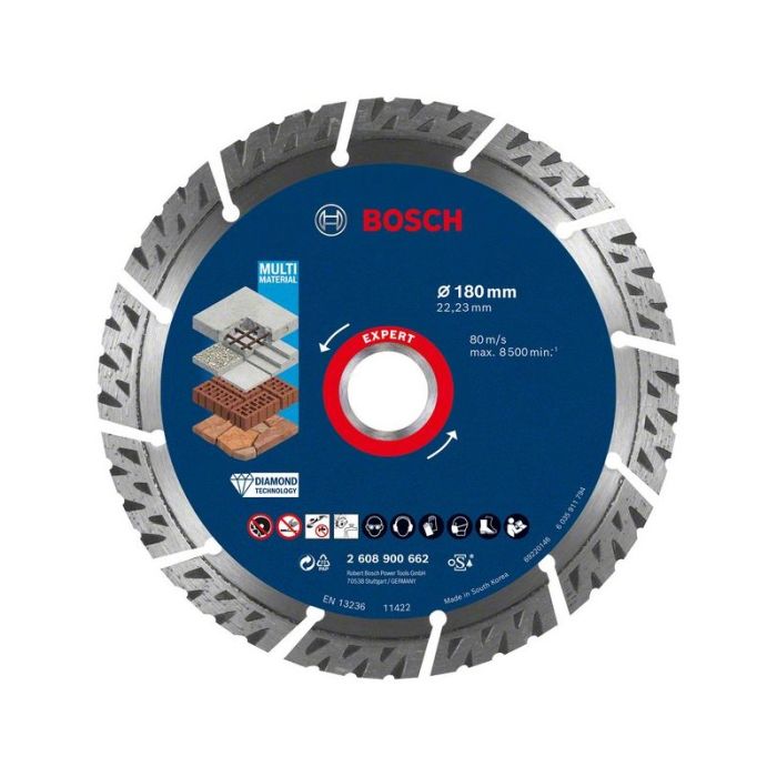 BOSCH - Disc diamantat Multi Material 180x22.23x2.4x12mm Expert [2608900662]