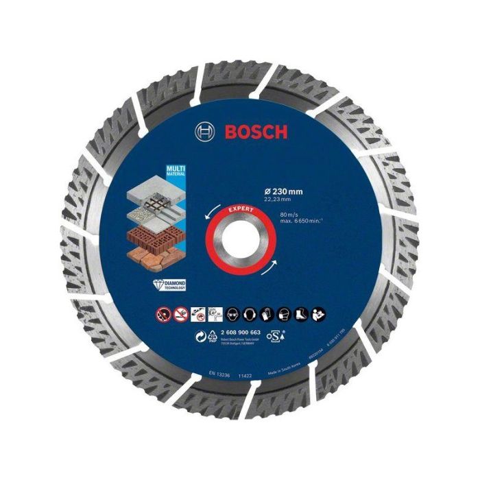 BOSCH - Disc diamantat MultiMat 230x22.23x2.4x15mm Expert [2608900663]