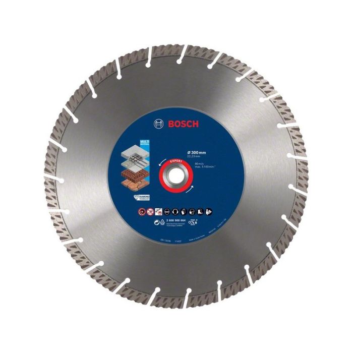 BOSCH - Disc diamantat Multi Material 300x22.23x2.8x15mm Expert [2608900664]