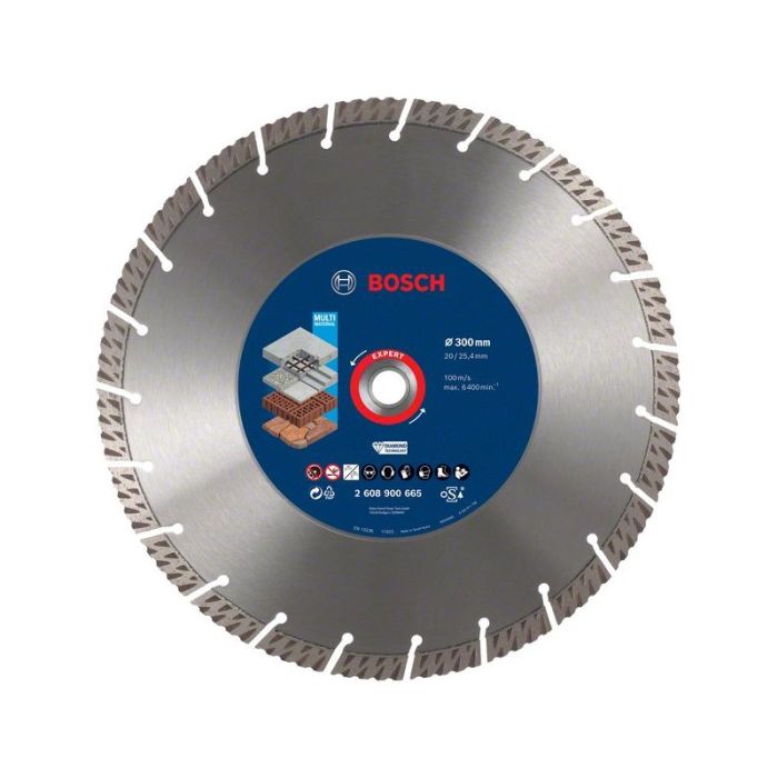 BOSCH - Disc diamantat Multi Material 300x20/25.40x2.8x15mm Expert [2608900665]