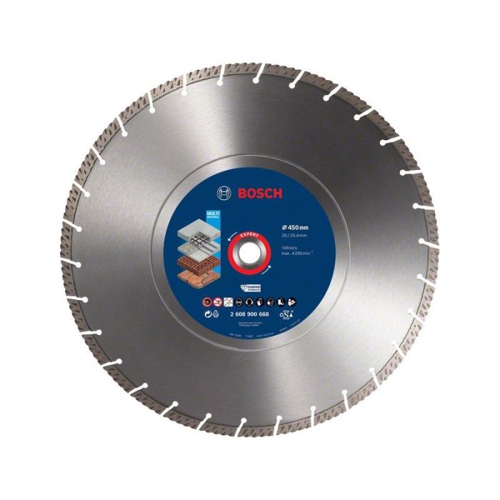 BOSCH - Disc diamantat Multi Material 450x25.40x3.3x12mm Expert [2608900668]