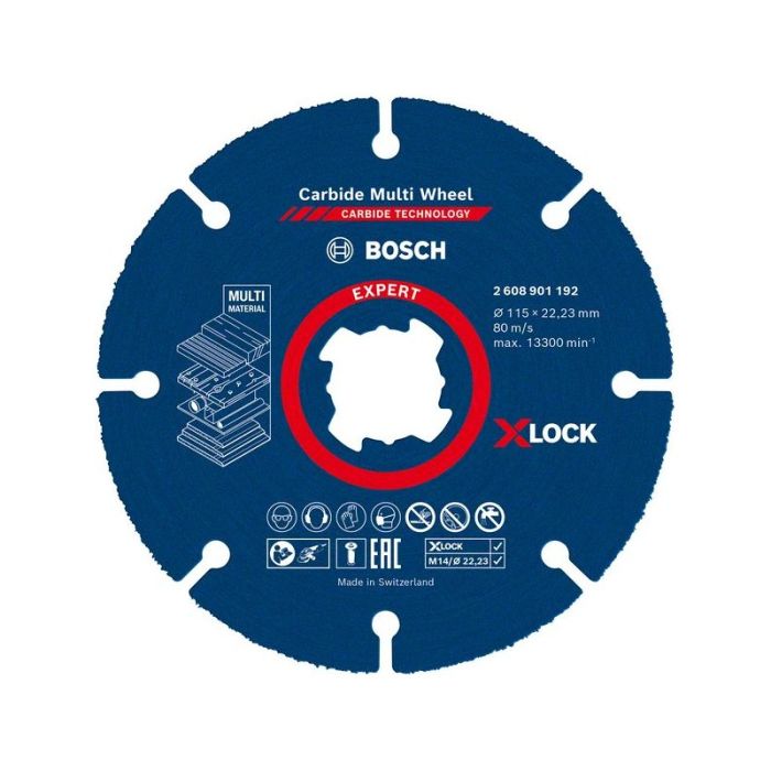 BOSCH - Disc X-LOCK Carbide Multi Wheel 115x22.23mm Expert [2608901192]