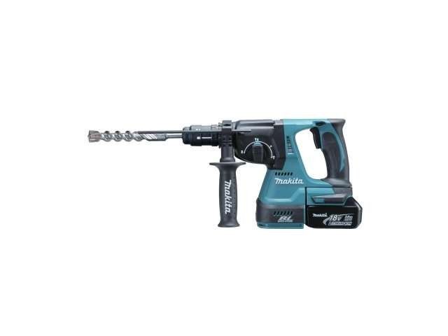 Makita - Ciocan rotopercutor SDS-Plus cu acumulator Li-Ion 18V 2x3.0Ah 24mm 2J [DHR243RFE]