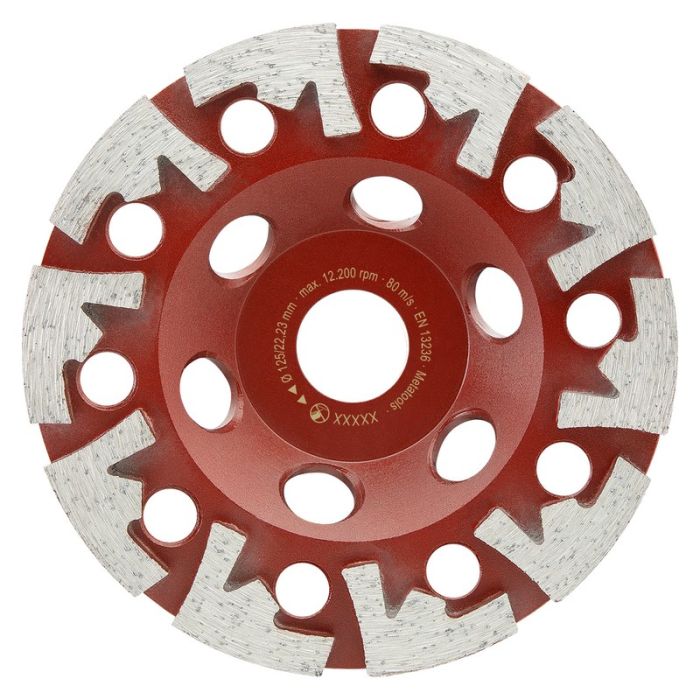 SQ - Disc diamantat pentru slefuit beton, materiale constructii, 125x22.23mm [MDSBCOD-125-3] 