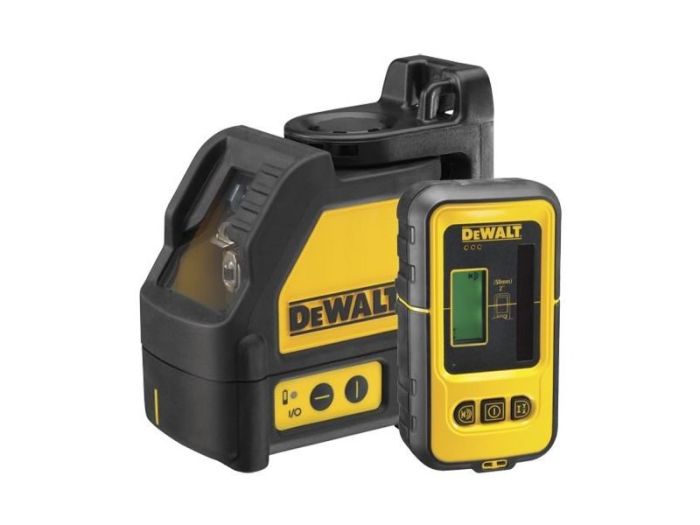 DeWALT - Nivela laser cu 2 linii precizie 0.3mm/m + detector [DW088KD-XJ]