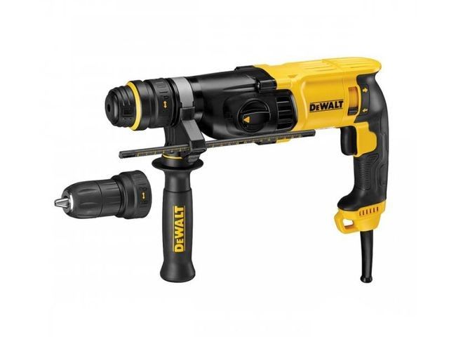 DeWALT - Ciocan rotopercutor SDS-Plus 800W 2.8J. 26mm. 3 functii. 2 mandrine [D25134K-QS]